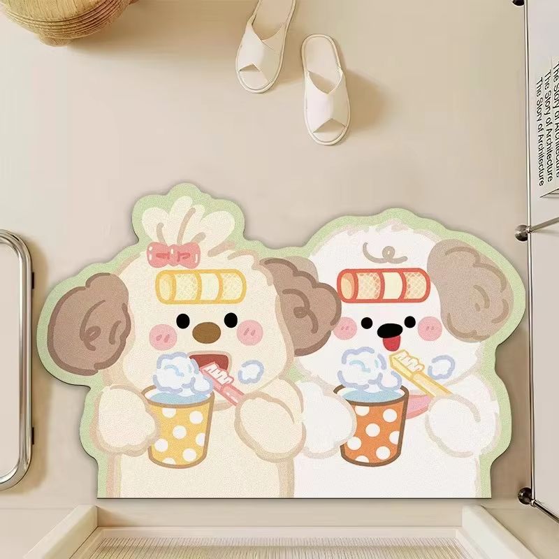 Home Made Bathroom Vanity - Tapis de porte en forme de