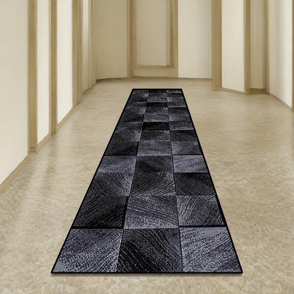 Home Bathroom Tiles Design - Tapis de couloir long en bois