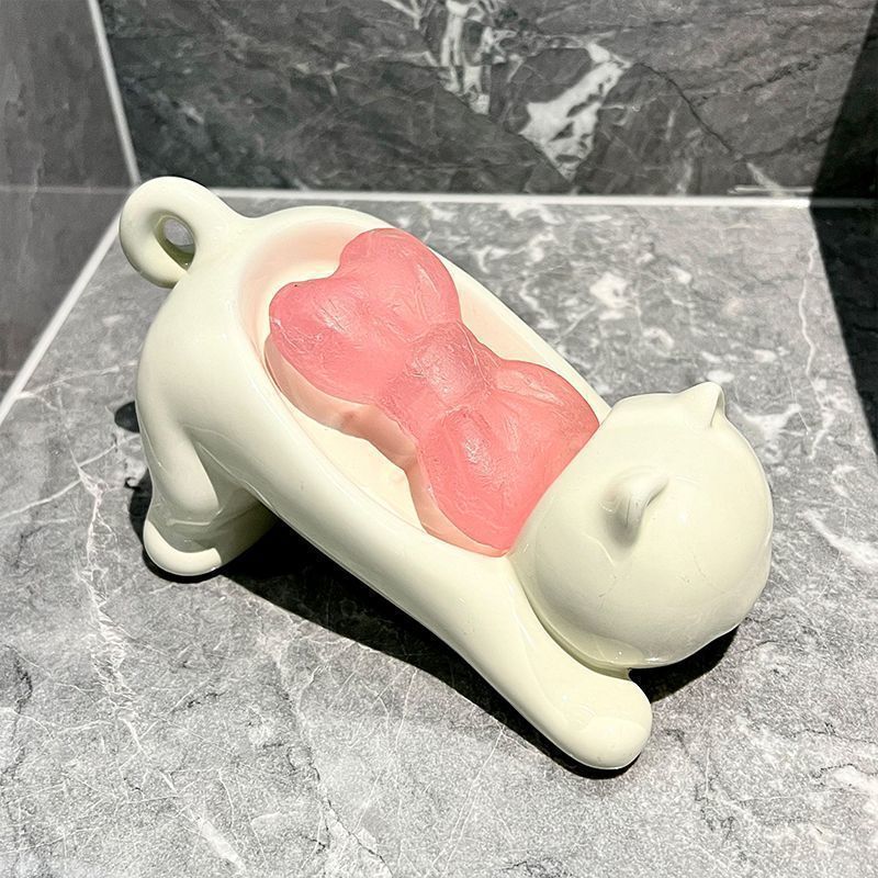 Bathroom Home Improvement - Porte-savon en plastique lisse en forme