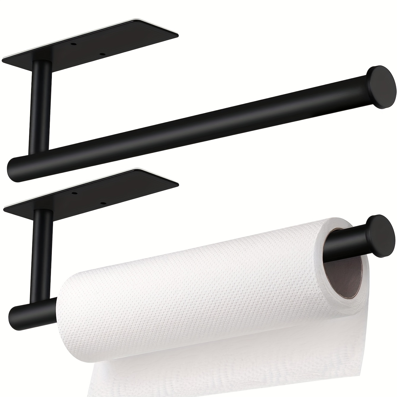 Zara Home Bathroom - Élégant porte-mouchoirs en acier inoxydable noir/argent