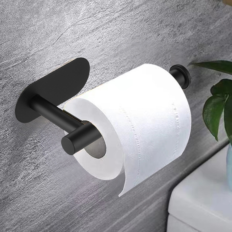 Zara Home Bathroom - Porte-papier hygiénique adhésif en acier inoxydable,