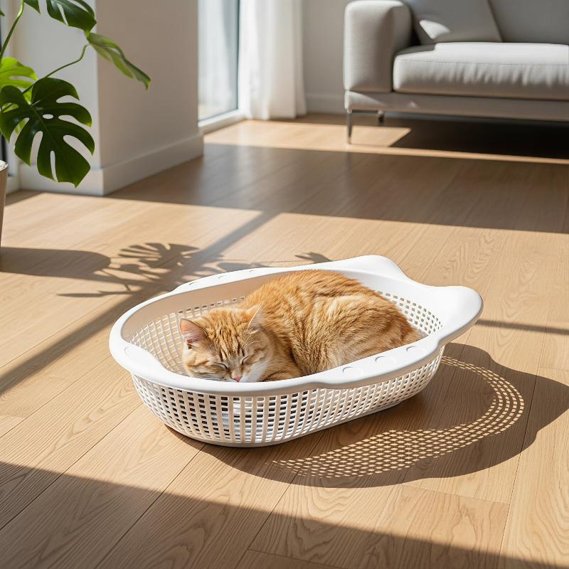 Non Slip Bath Mat - Lit pour chat en plastique avec
