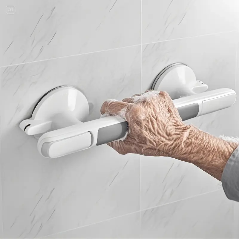 Home Bathroom Tiles Design - 1 barre d'appui de sécurité pour