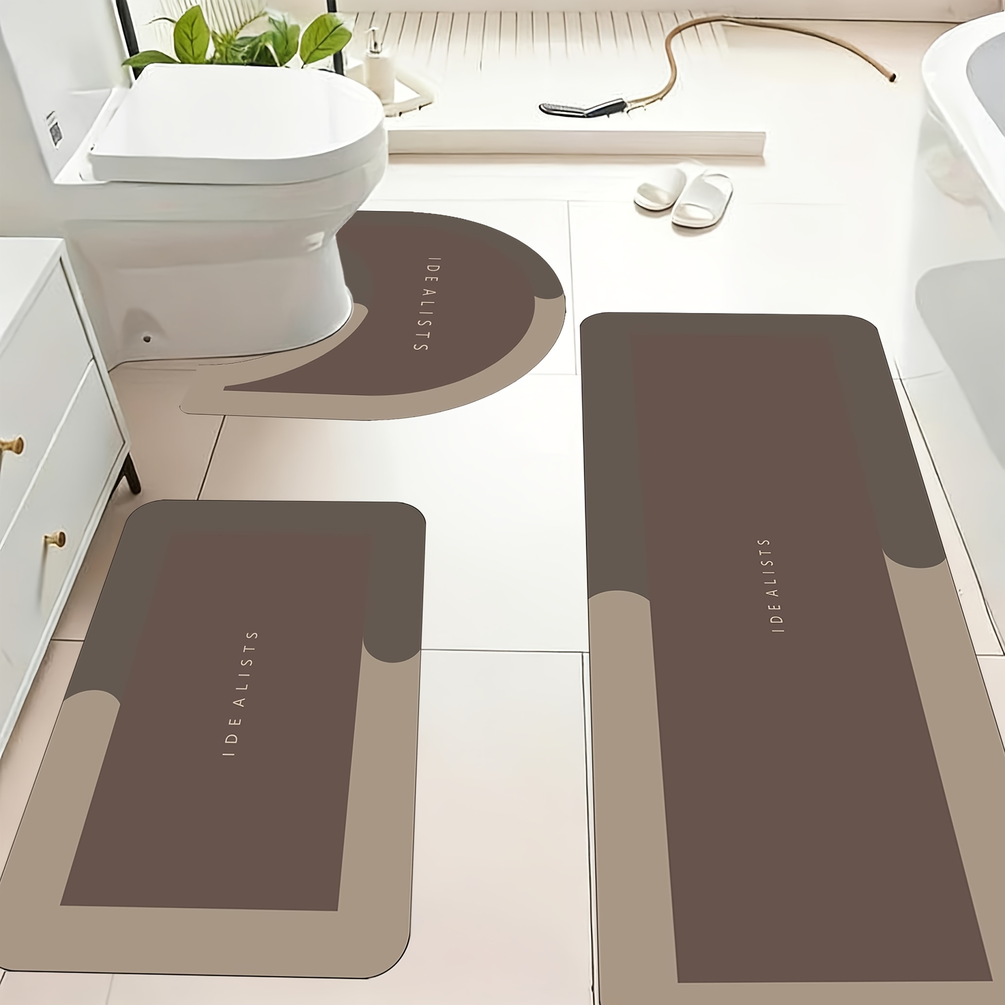 Home Made Bathroom Vanity - Ensemble de tapis de bain modernes