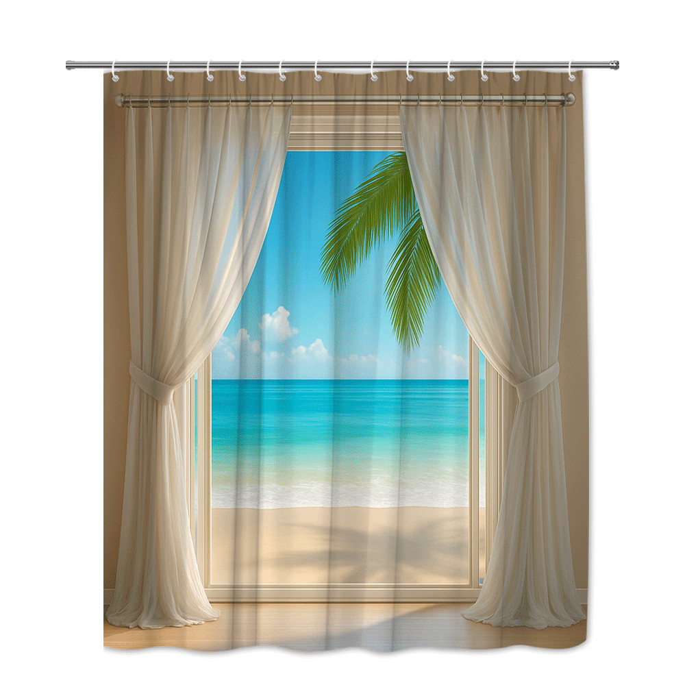 Rideau de douche tropical impe - Home Bathroom Spa Ideas avis et prix