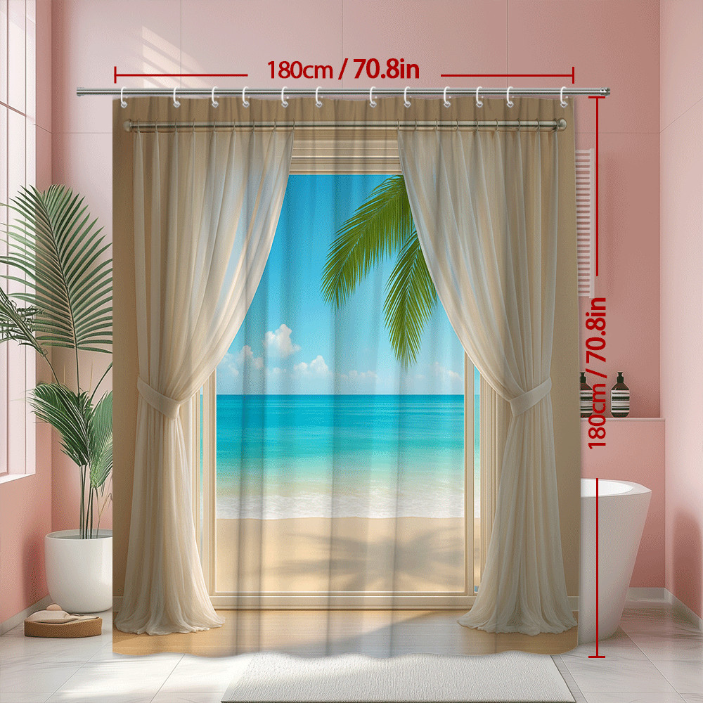 Rideau de douche tropical impe - Home Bathroom Spa Ideas avis et prix