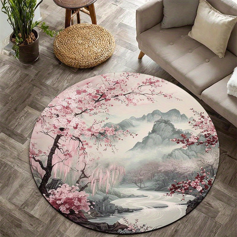 Tapis rond élégant à imprimé f - Home Made Bathroom Vanity avis et prix