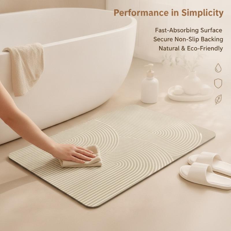 Tapis de bain en diatomite ray - Non Slip Bath Mat avis et prix